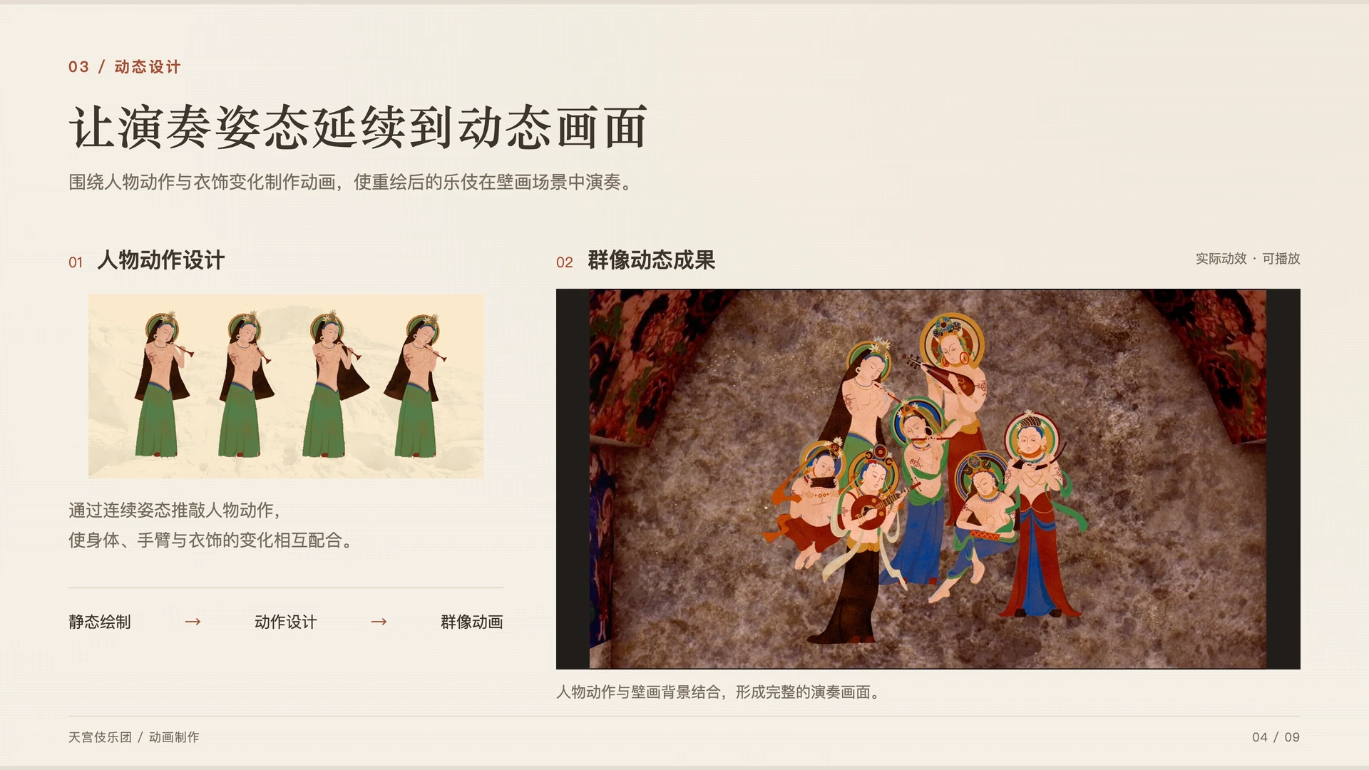 天宫伎乐团:动态设计